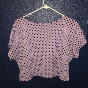 Polkadot purple shirt